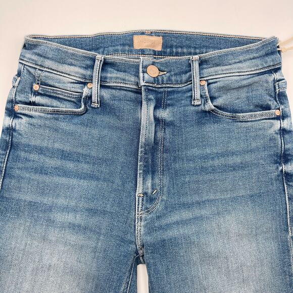 MOTHER | NWT The Mid Rise Dazzler Ankle Fray Riding the Cliffside Jeans 25 - Picture 6 of 16